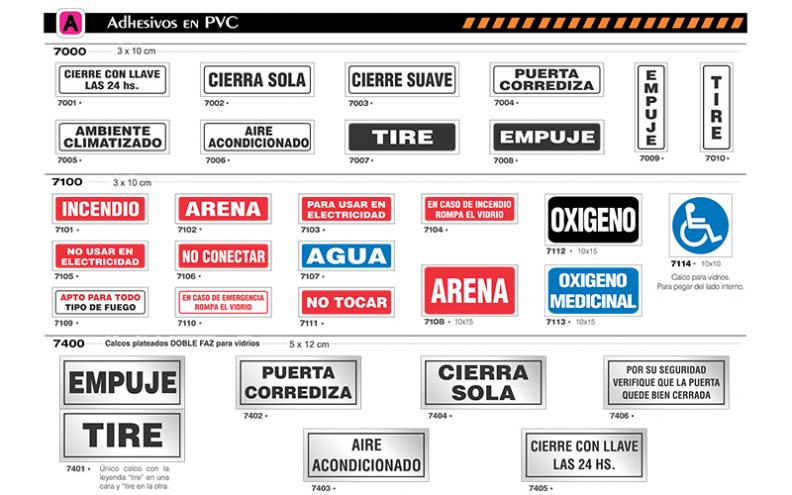 LÍNEA ADHESIVOS EN PVC